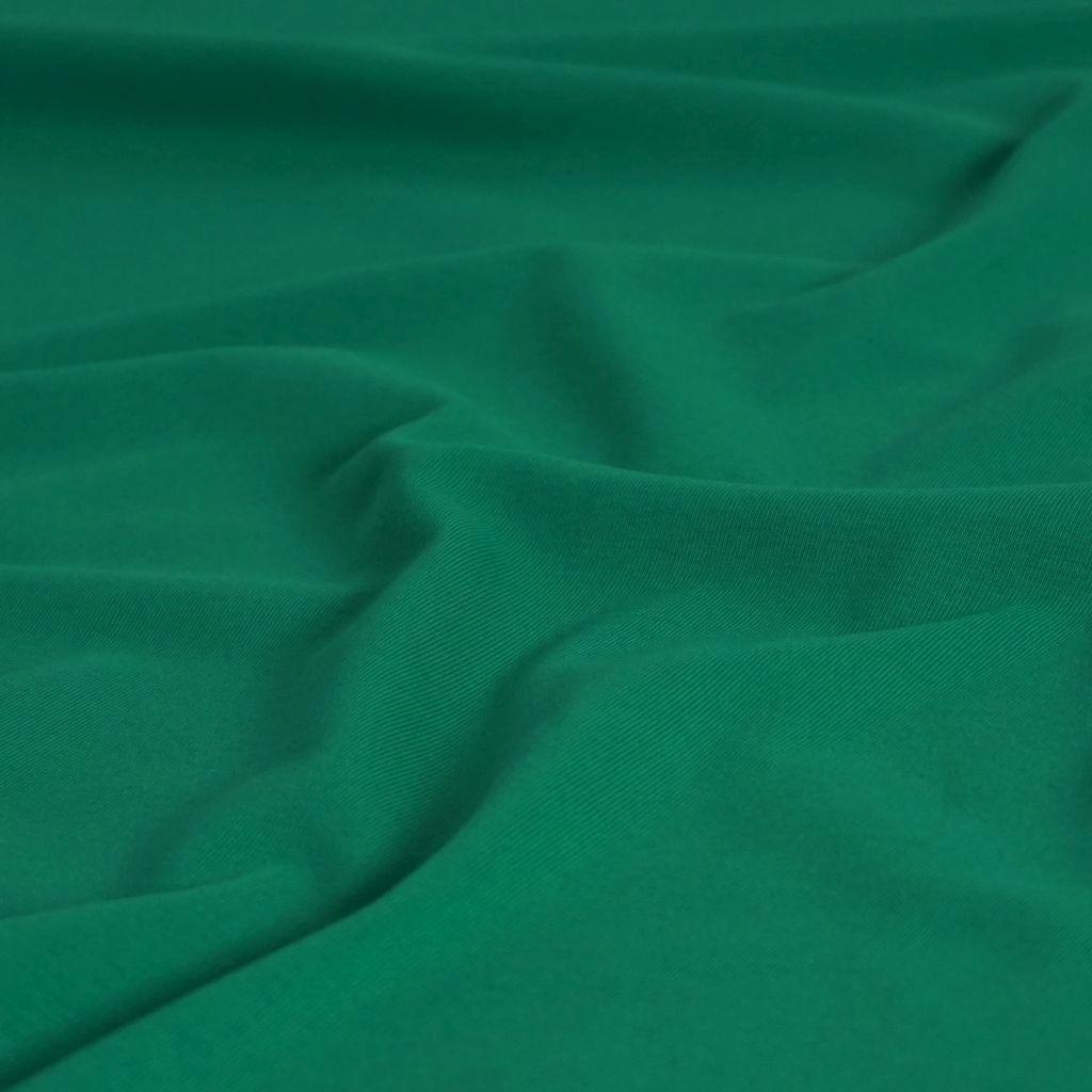 Singlejersey uni aus Baumwolle blattgrün - Bio